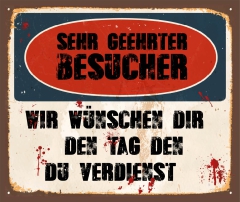 Schild "Besucher" 42x35cm