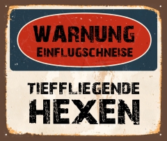 Schild "Einflugschneise" 42x35cm