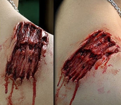 Böse Bisswunde Zombie