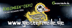 Banner " Skelett ENTE" [320 x 130cm]