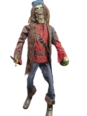 Piraten Zombie mit Dolch und Flasche [185cm]
