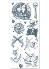 Klebe-Tattoo Set "Pirat"