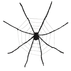 Spinne XL mit Spinnweben [200cm]