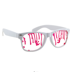 Brille mit Blut