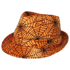 Hut "Spiderweb", orange
