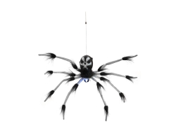 Spinne am Faden, grau-schwarz [60cm]