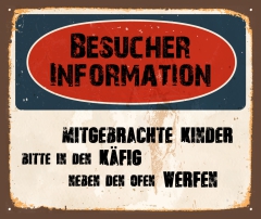 Schild "mitgebrachte Kinder" 42x35cm