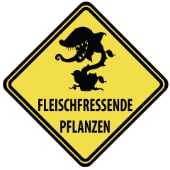 Schild "Pflanzen" 440x440mm