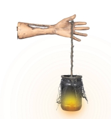 Arm mit Flackerleuchte