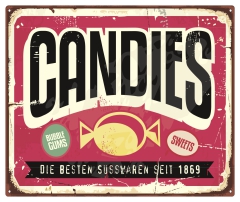 Schild "CANDIES" 42x35cm