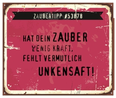 Schild Zaubertipp "Unkensaft" 42x35cm