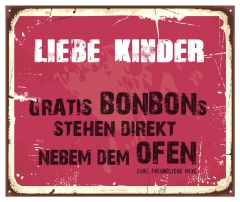 Schild "Gratis BonBon" 42x35cm