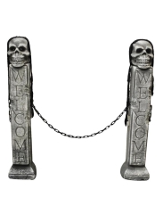 Grabstein Säulen mit Kette [72cm]